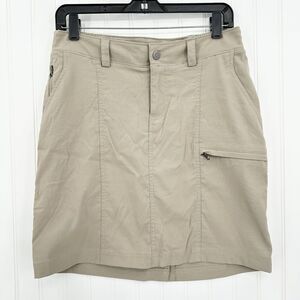 Duluth Trading Skort Womens 6 Dry On The Fly Beige Active Skirt/Shorts Gorpcore